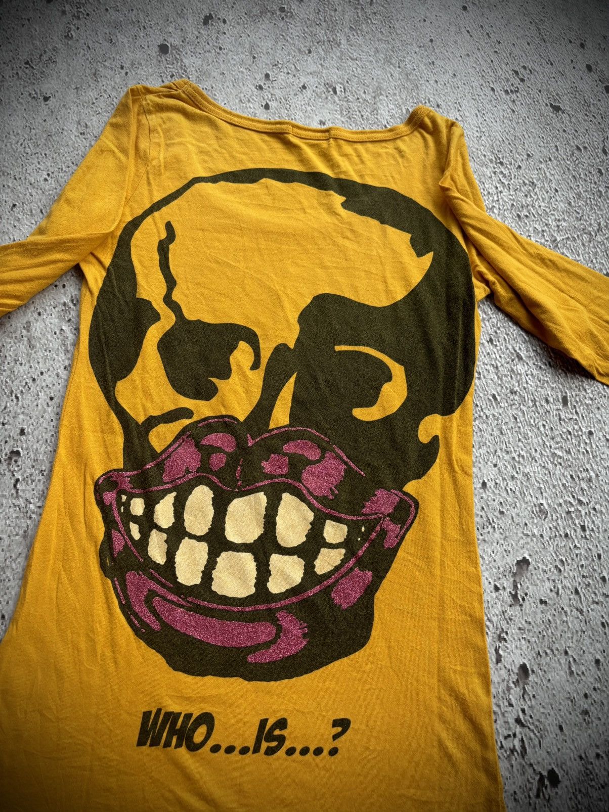 Hysteric Glamour Y2k Glad News Skull Longsleeve Size M / US 6-8 / IT 42-44 - 3 Thumbnail