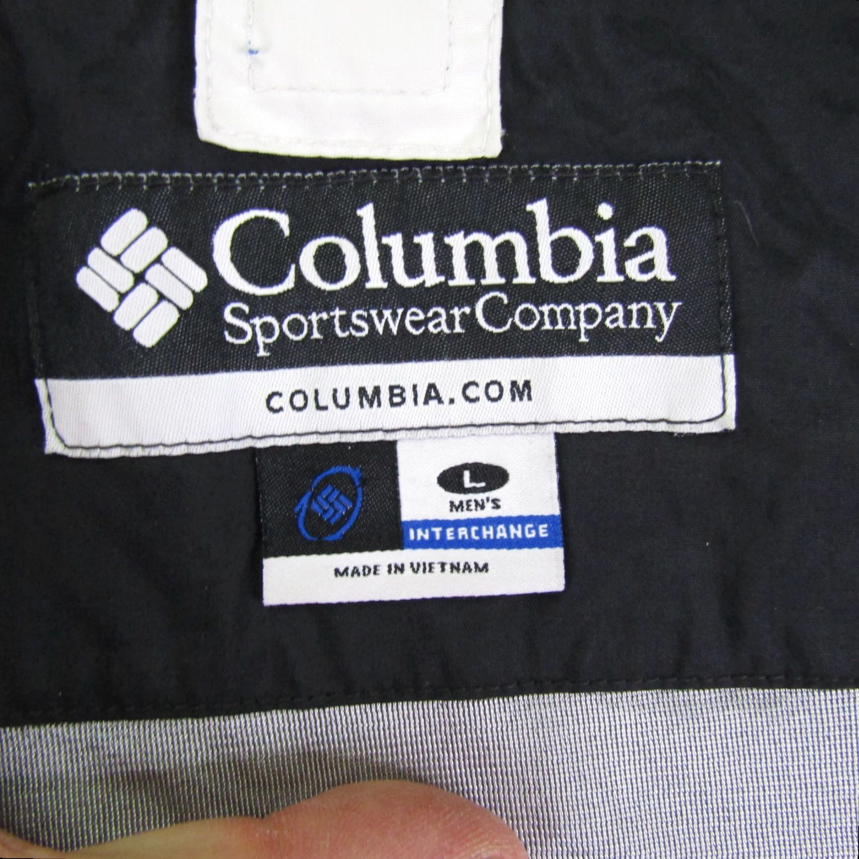 Vintage Columbia Jacket Mens Large Blue Black Interchange Waterproof Parka Shell Coat Size US L / EU 52-54 / 3 - 7 Thumbnail