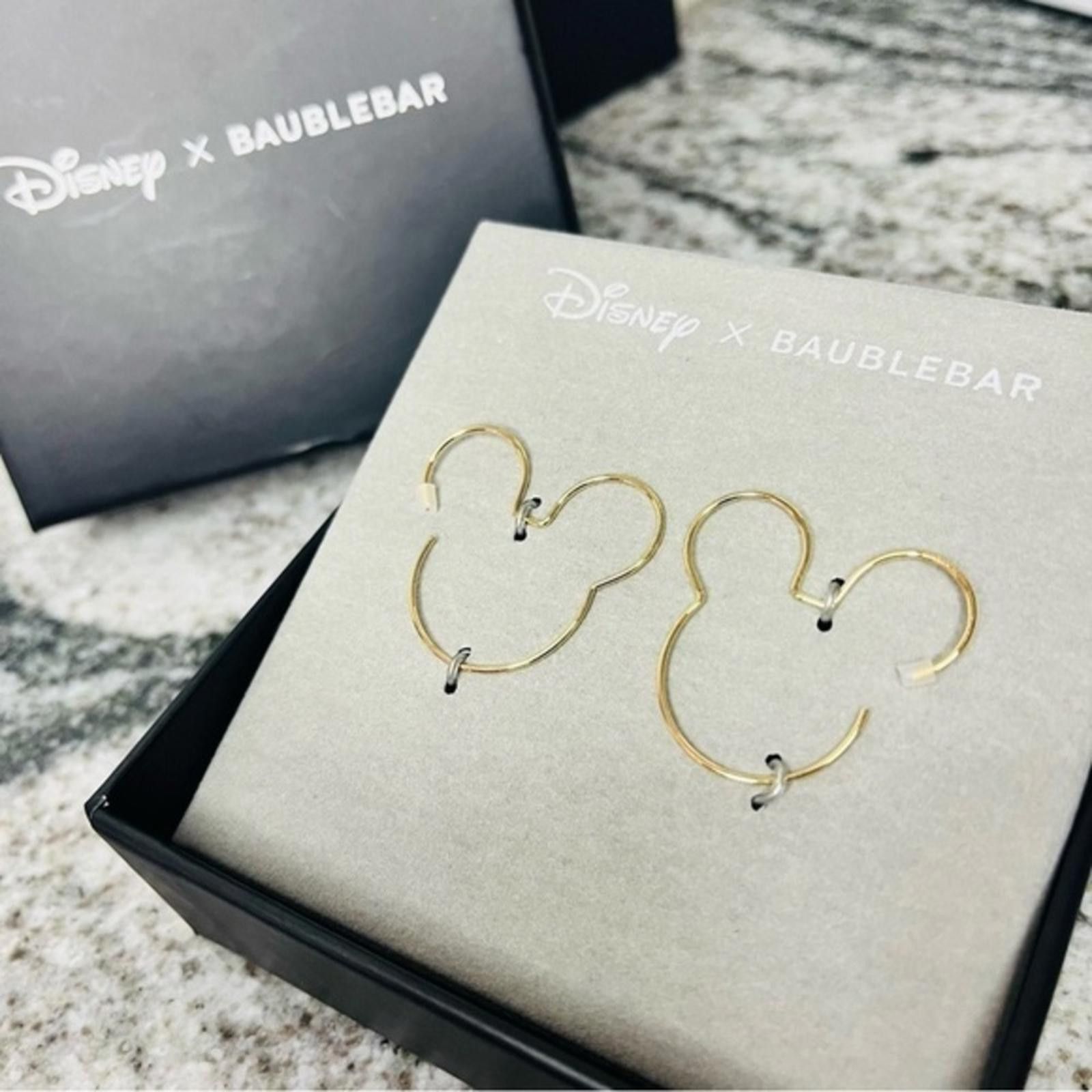 Designer Disney Mickey Mouse Hoop Earrings NWT Size ONE SIZE - 1 Thumbnail