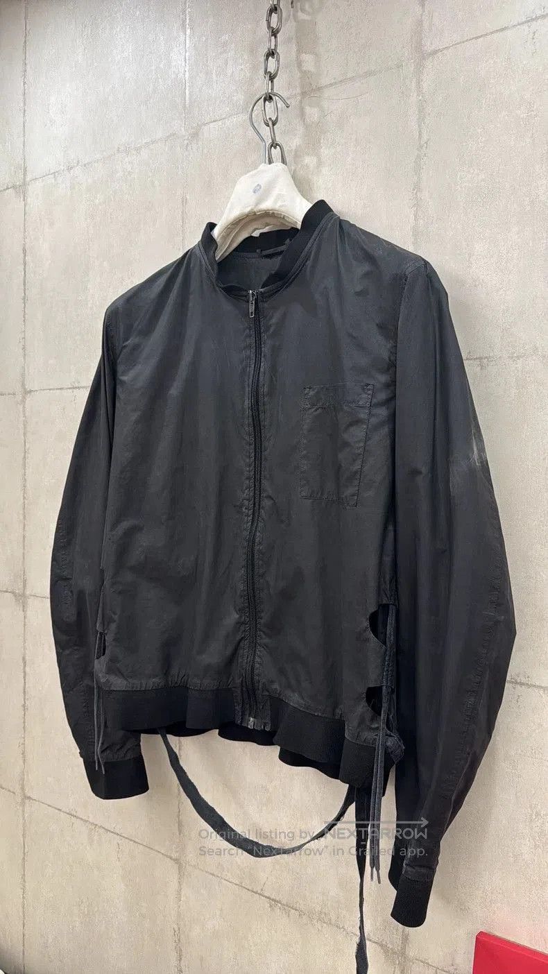 Helmut Lang Helmut Lang Waxed Bomber Jacket with Drawstring. Size US M / EU 48-50 / 2 - 2 Thumbnail