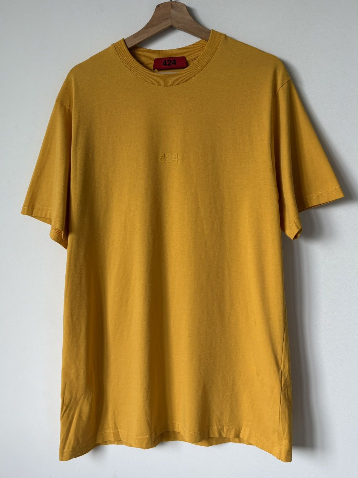 424 424 Yellow Crewneck T-Shirt Size US L / EU 52-54 / 3 - 3 Thumbnail