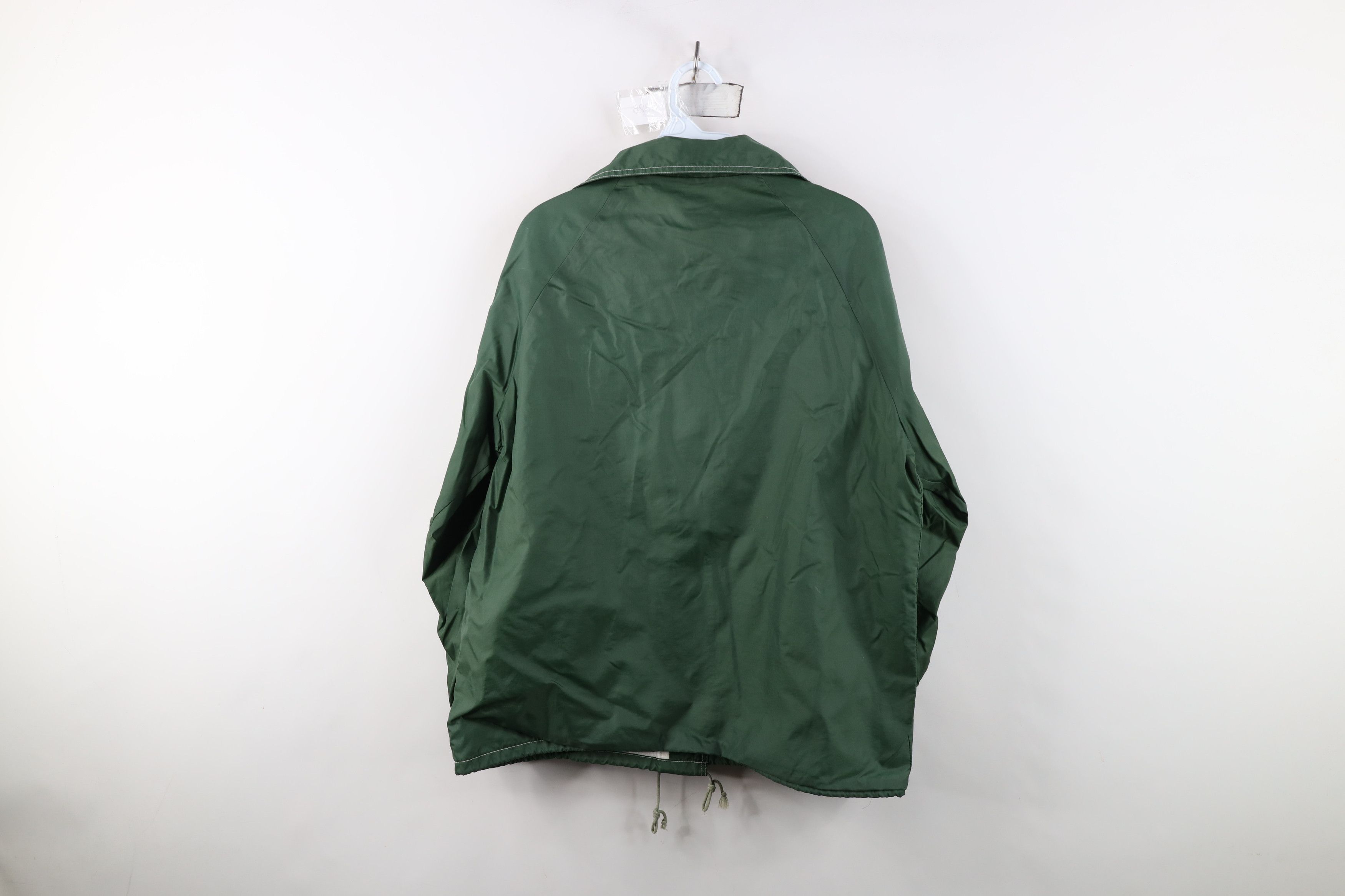 Vintage Vintage 70s Streetwear Coaches Windbreaker Jacket Green Size XL / US 12-14 / IT 48-50 - 12 Thumbnail