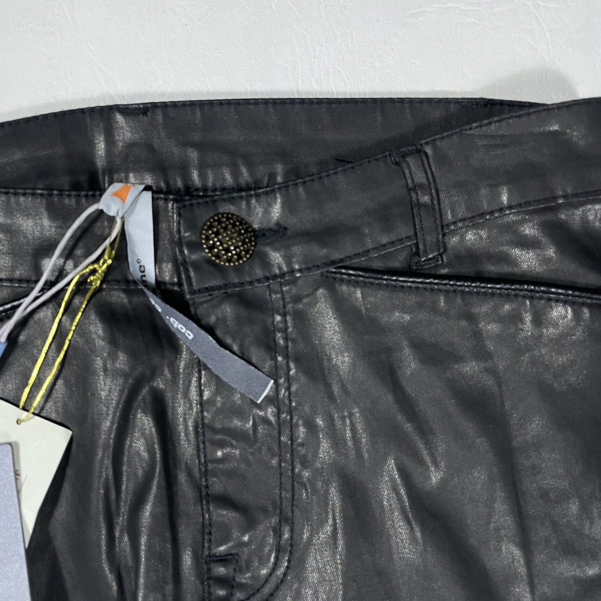 Cop Copine COP COPINE WAXED SKINNY PANTS Size 28" / US 6 / IT 42 - 3 Thumbnail