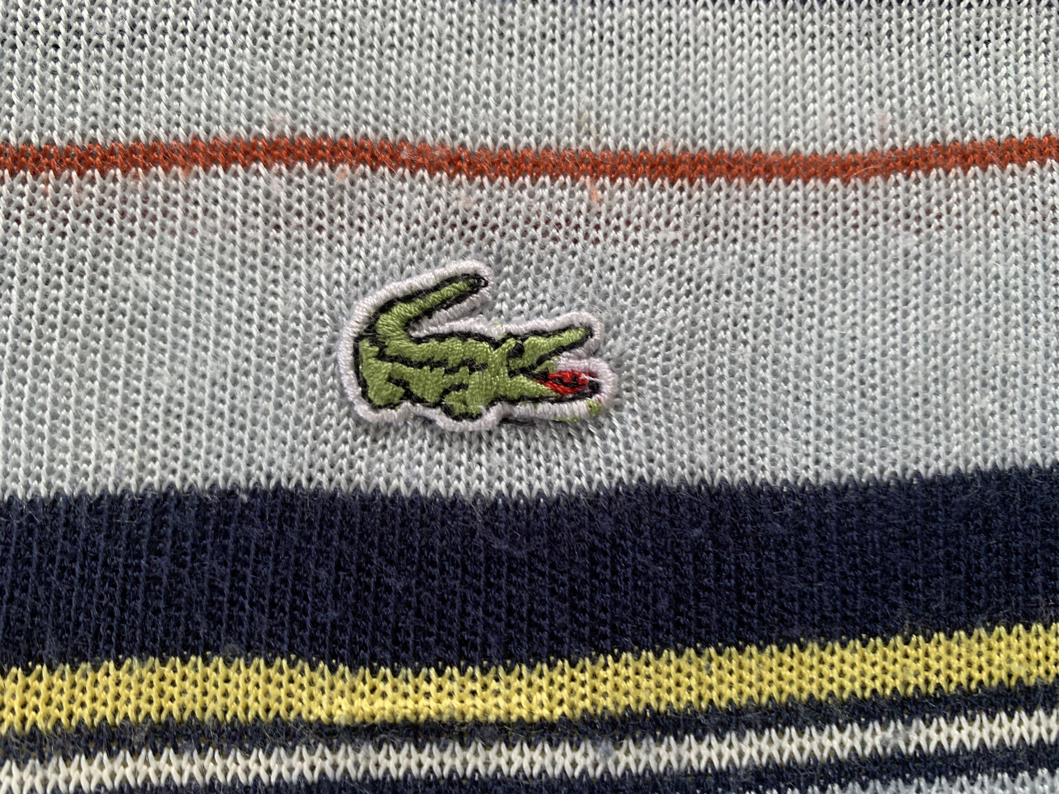 Lacoste × Vintage Vintage Lacoste Stripe Cotton T-Shirt Size US XL / EU 56 / 4 - 6 Thumbnail