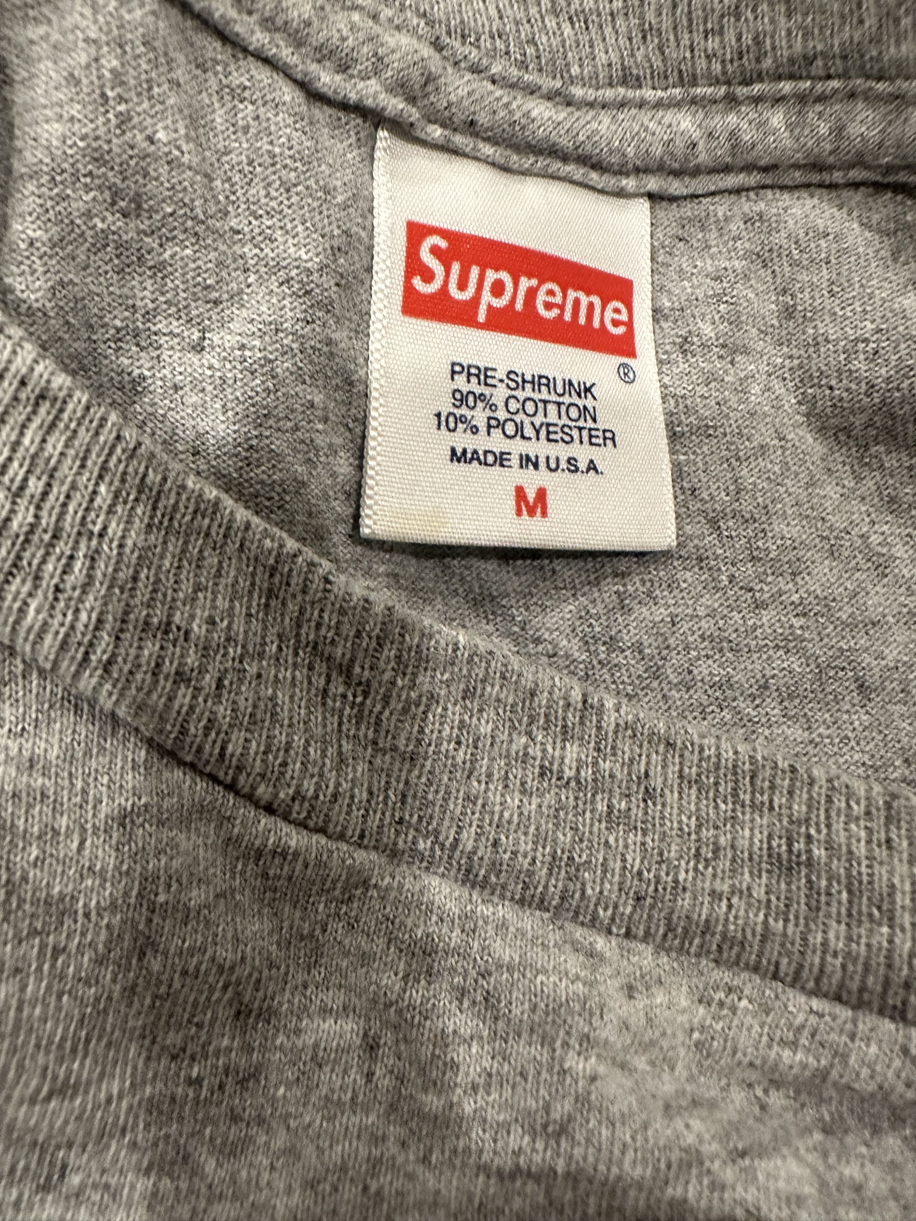 Supreme Supreme grey New York tee Size US M / EU 48-50 / 2 - 3 Thumbnail