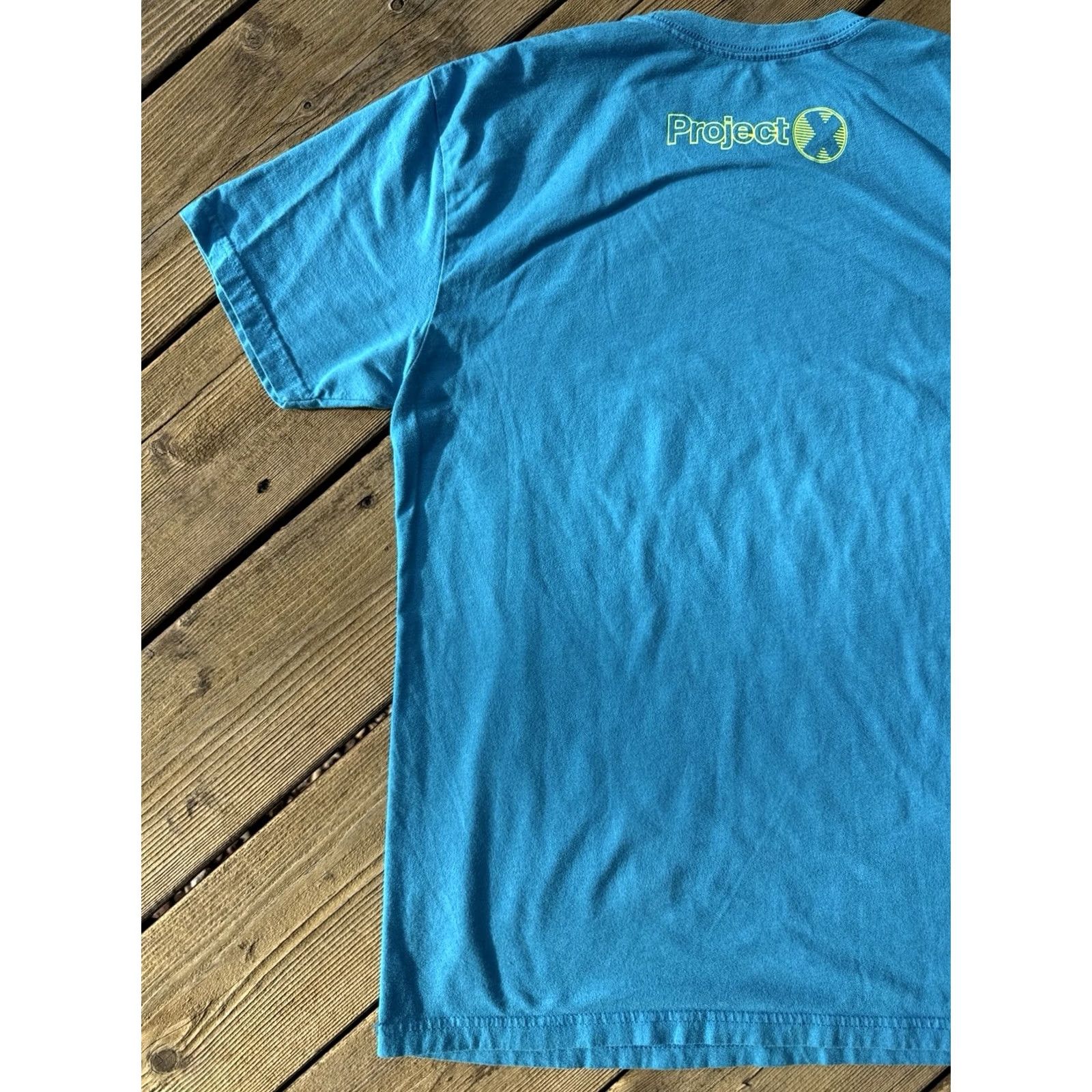Y/Project Dia De Los Deadlifts T Shirt Mens M Blue Sugar Skull Gym Deadlift Tee Size US M / EU 48-50 / 2 - 6 Thumbnail