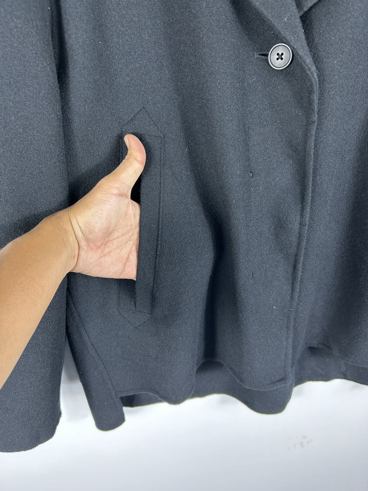 Jil Sander × Uniqlo 🔥Jil Sander Uniqlo Wool Cropped Coat Jacket Size US L / EU 52-54 / 3 - 6 Thumbnail