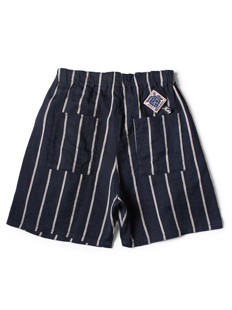 Kapital Kapital Linen Frieze Striped Easy Beach GO Shorts Size US 32 / EU 48 - 2 Thumbnail