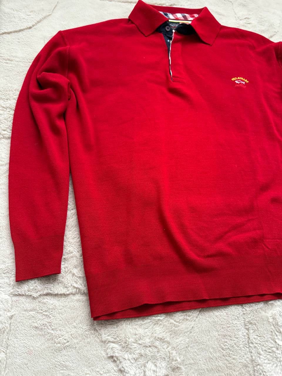 Paul & Shark Vintage Paul&Shark Sweater Mens size xxl Red Size US XXL / EU 58 / 5 - 4 Thumbnail