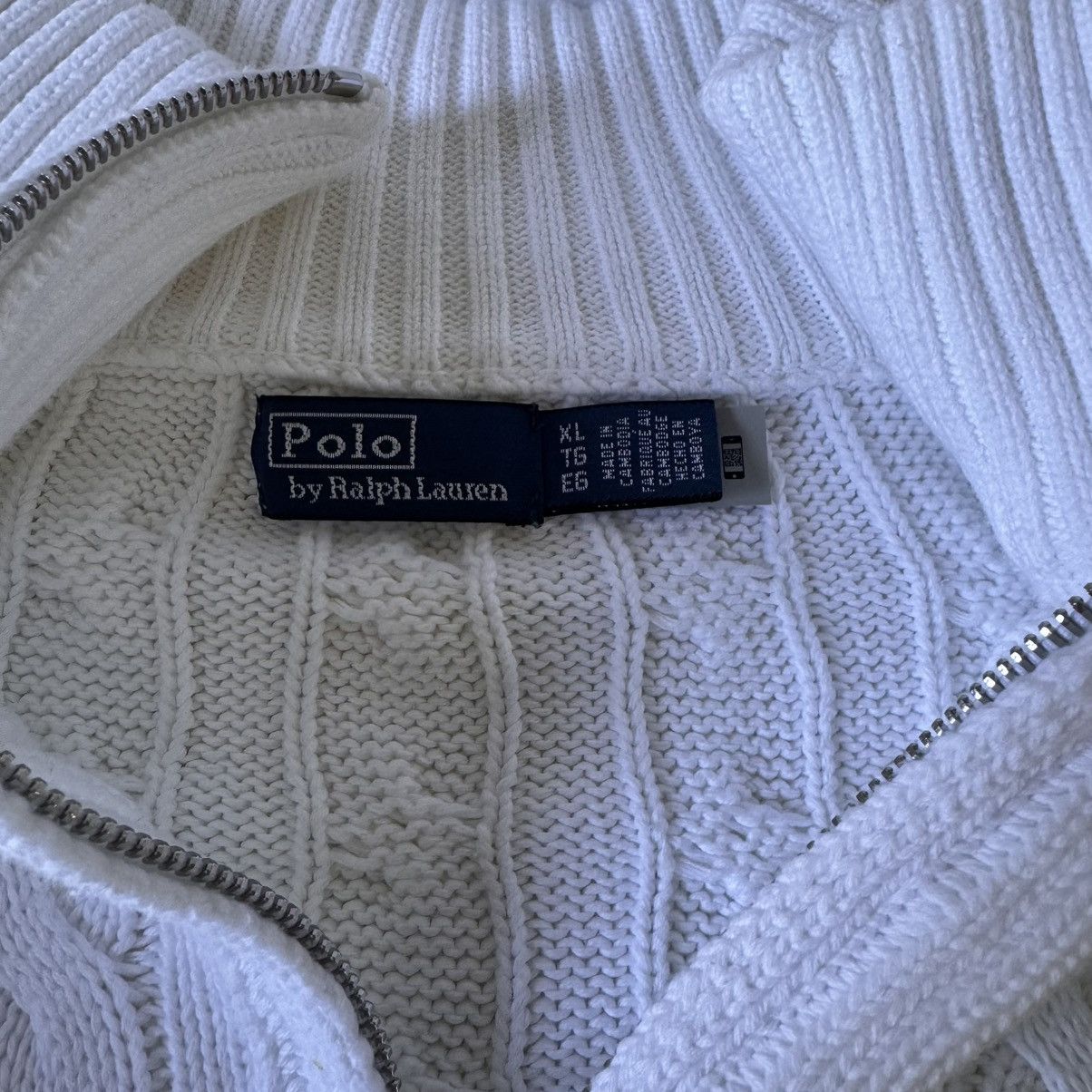 Polo Ralph Lauren Polo Ralph Lauren Cable-Knit Cotton Quarter-Zip Sweater XL Size XL / US 12-14 / IT 48-50 - 4 Thumbnail