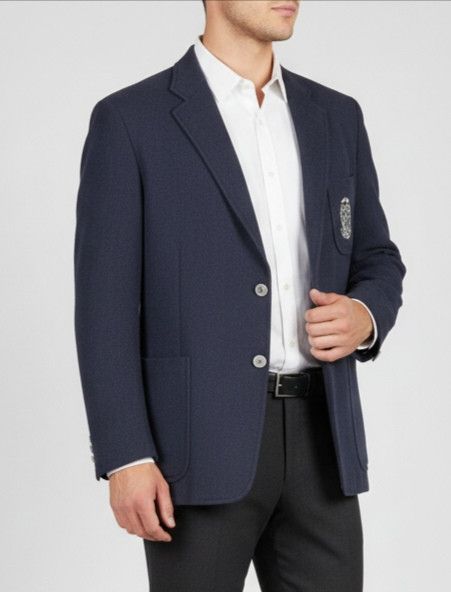 Burberry Vintage Burberry Yacht Club Blazer Jacket Size US L / EU 52-54 / 3 - 1 Thumbnail