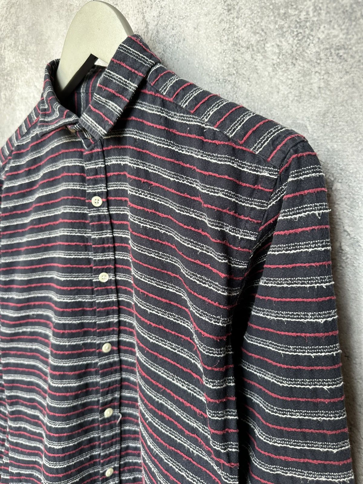Oliver Spencer Oliver Spencer Boho Lagenlook Striped Button-Up Shirt Size US M / EU 48-50 / 2 - 6 Thumbnail