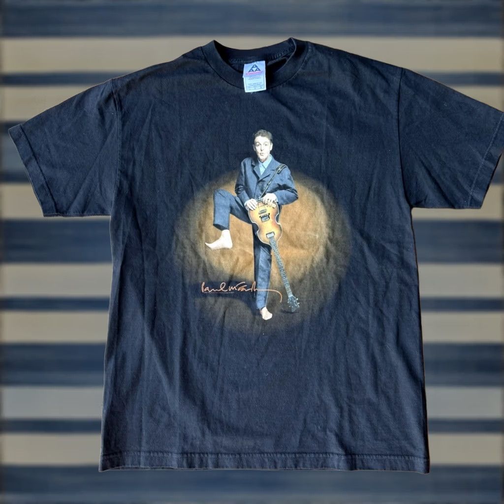 Vintage VINTAGE Paul McCartney Driving USA Tour T Shirt Large Black Cotton Crew Neck Short Sleeve Music Band 2000-2009 Mens T-Shirt Size US L / EU 52-54 / 3 - 1 Thumbnail