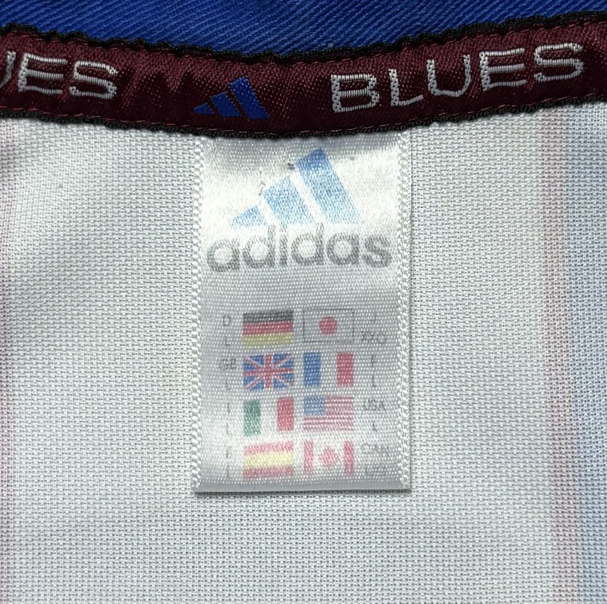 Adidas Auckland Blues 1999 2000 Home Rugby Shirt Jersey Adidas Size US L / EU 52-54 / 3 - 12 Thumbnail