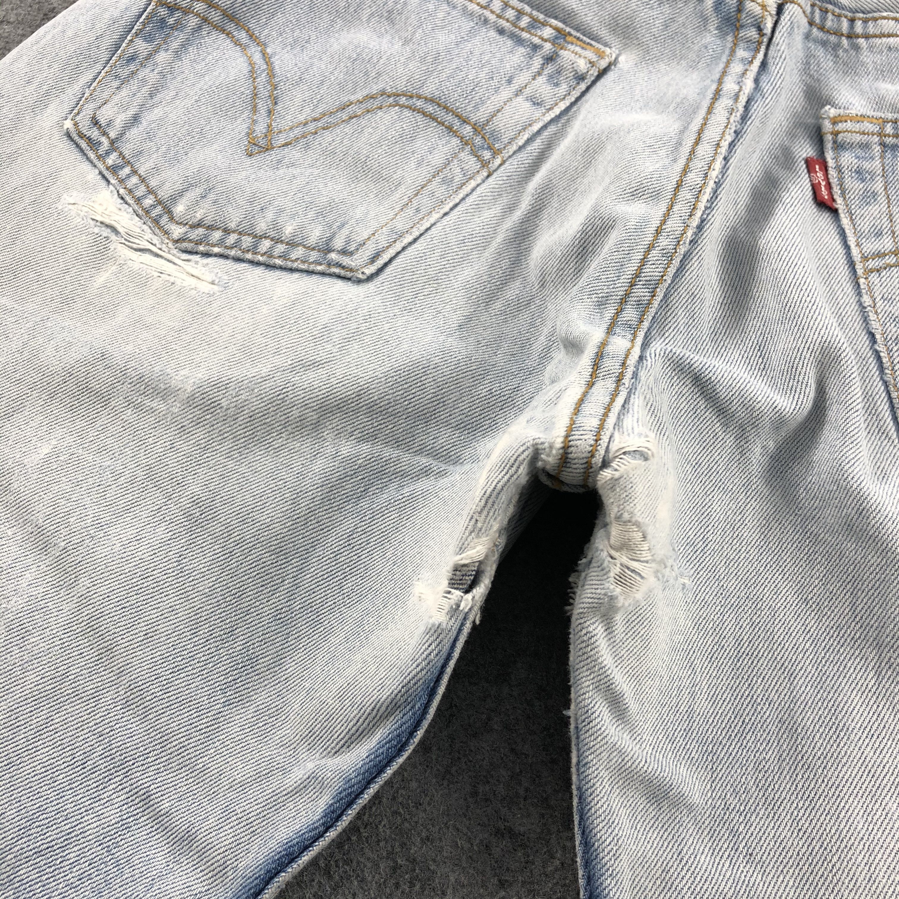 Levi's Light Wash Vintage Distress Levis 501 Jeans-JM1523 Size US 32 / EU 48 - 6 Thumbnail