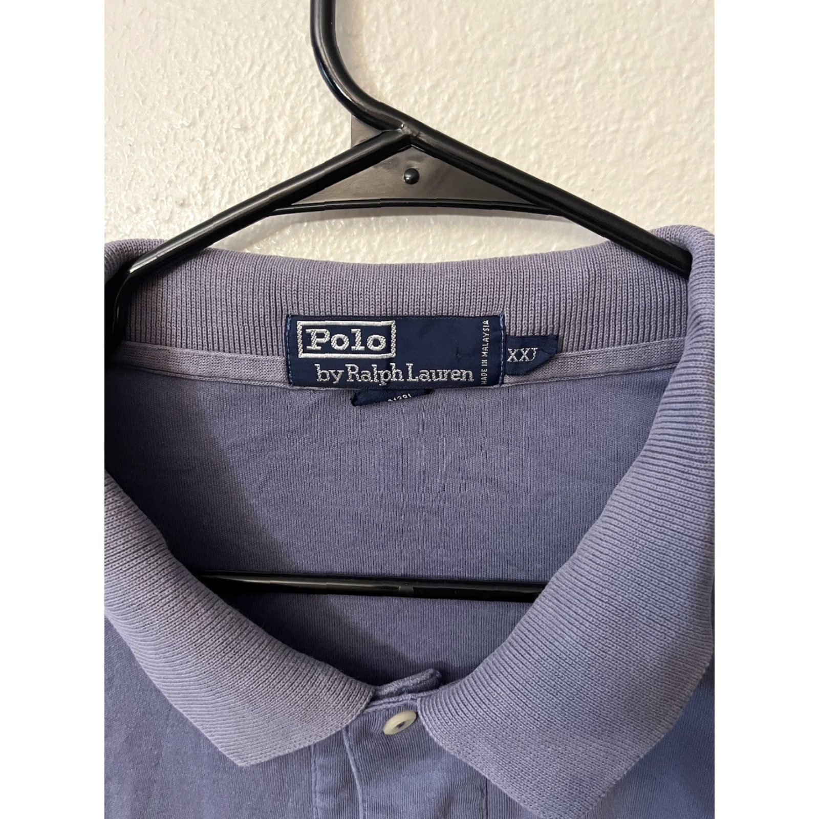 Polo Ralph Lauren VINTAGE Polo Ralph Lauren Polo Shirt Men 2XL Blue Cotton Short Sleeve Collared Casual Size US XXL / EU 58 / 5 - 2 Thumbnail