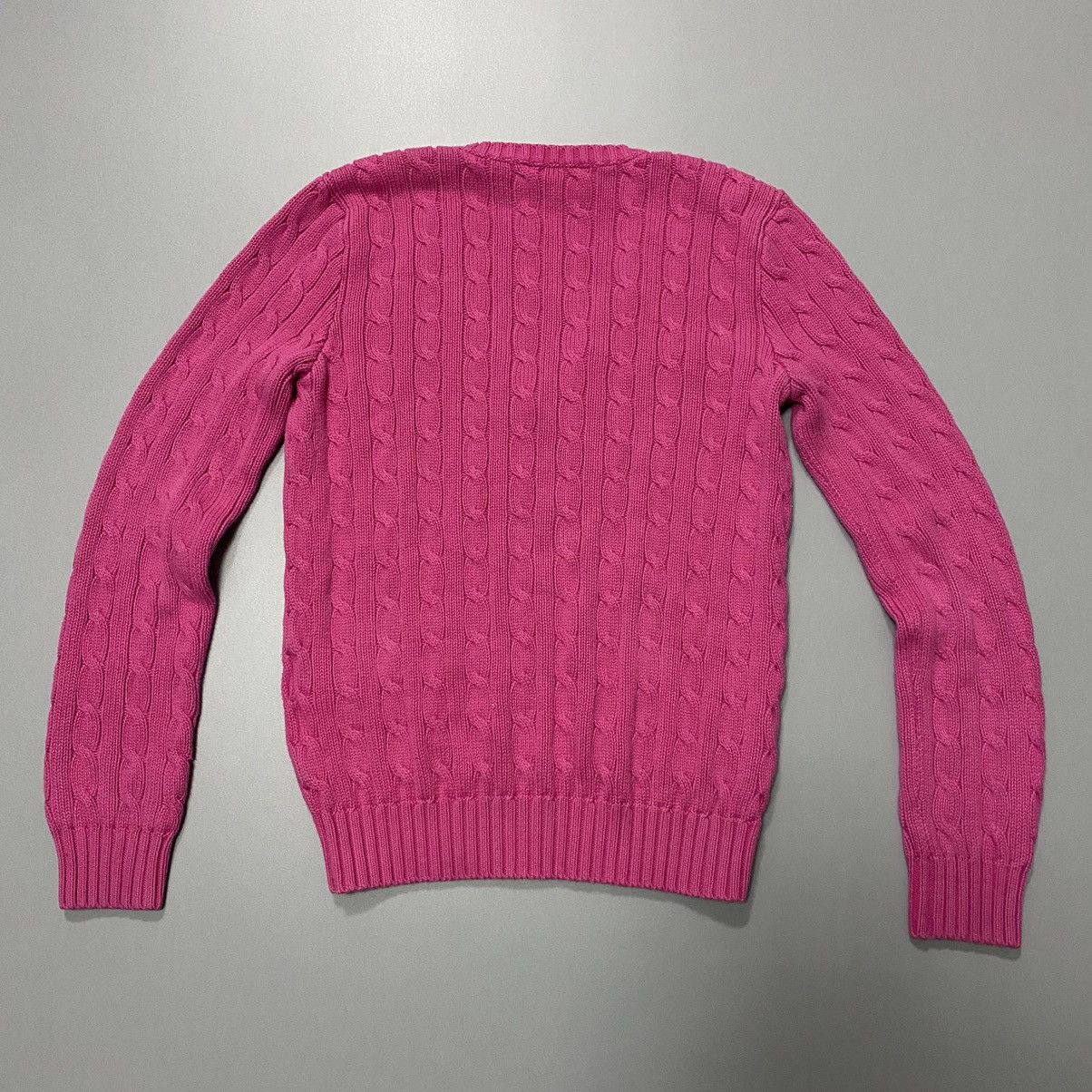 Polo Ralph Lauren × Vintage Polo Ralph Lauren Sport Cable Knit Sweater M Pink Size M / US 6-8 / IT 42-44 - 5 Thumbnail