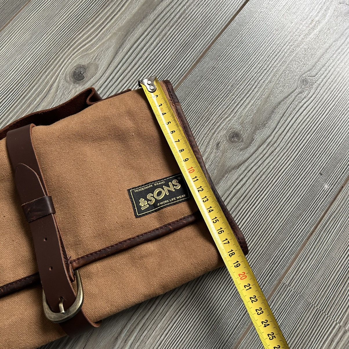 &SONS &Sons Waxed Canvas Toilet Bag Size ONE SIZE - 16 Thumbnail