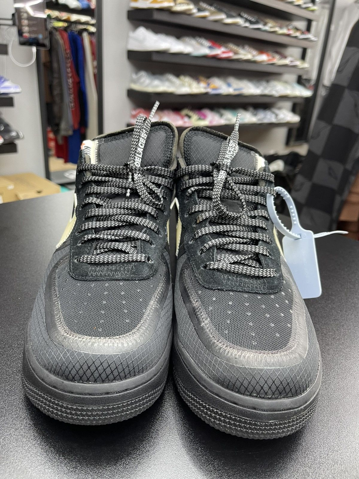 Off-White Size 10.5 - Nike Air Force 1 Off-White Black White Size US 10.5 / EU 43-44 - 2 Thumbnail