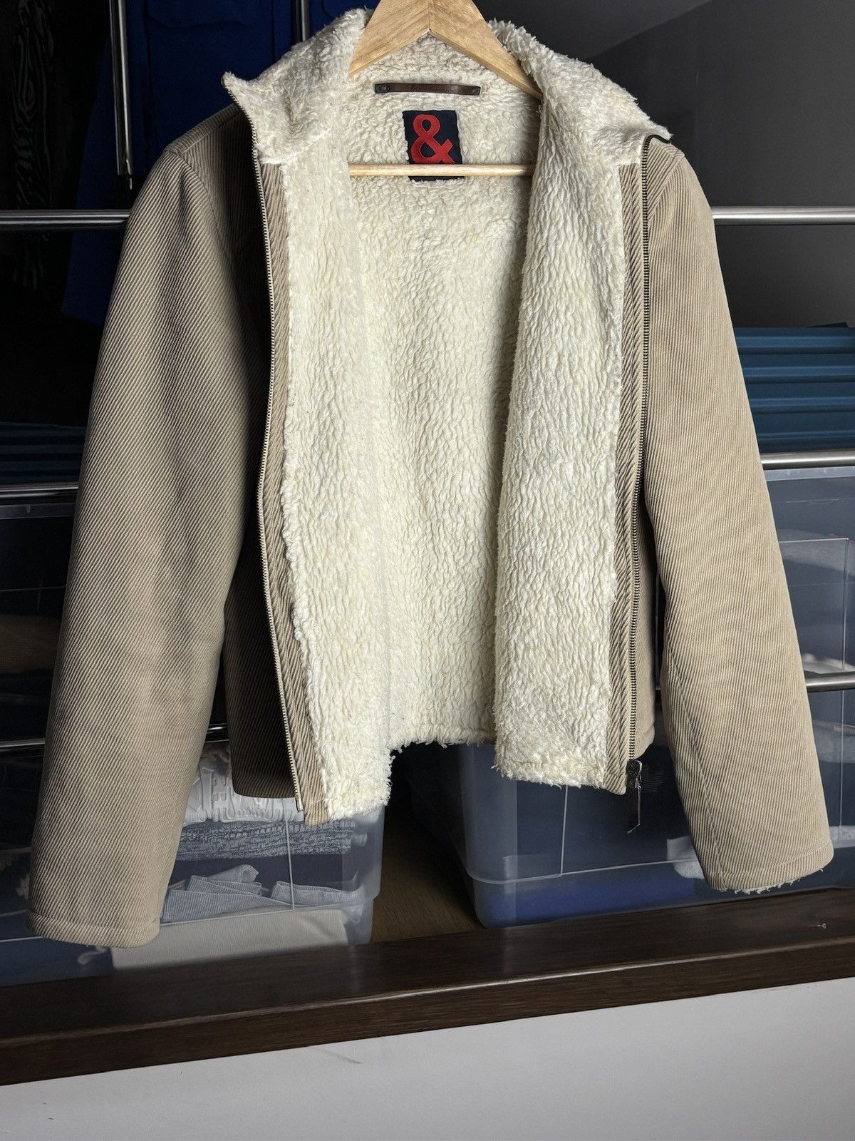 Dolce & Gabbana Vintage Dolce & Gabbana Corduroy Sherpa Fleece Jacket Size US S / EU 44-46 / 1 - 4 Thumbnail
