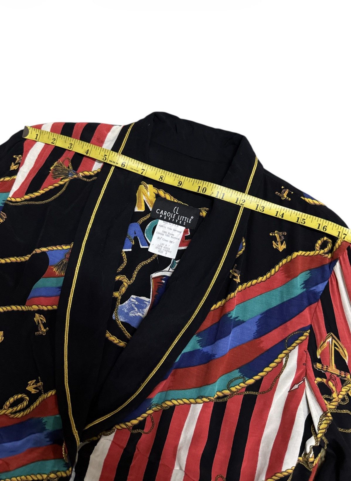 Vintage CAROLE LITTLE Nautical-theme Lightweight Jacket Vintage Size M / US 6-8 / IT 42-44 - 7 Thumbnail