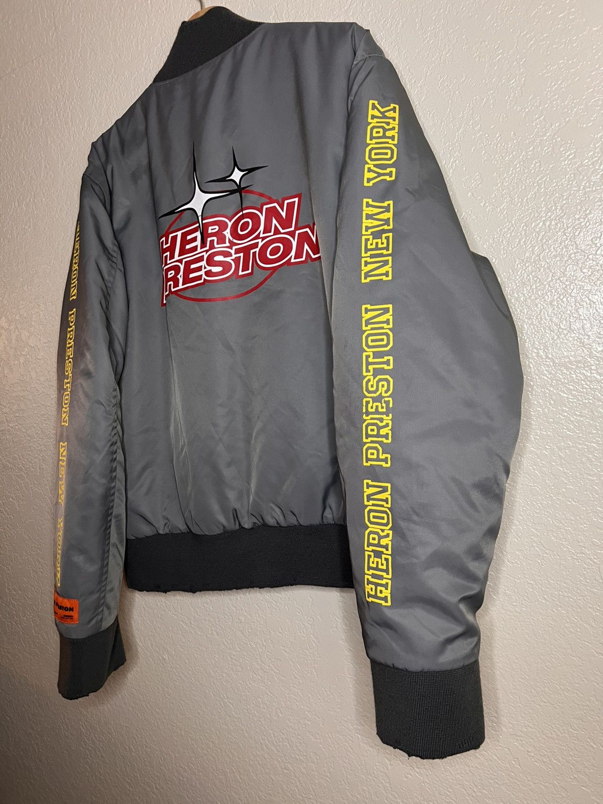 Heron Preston Heron Preston HP Sponsor Nylon Varsity Jacket Size Large Size US L / EU 52-54 / 3 - 8 Thumbnail