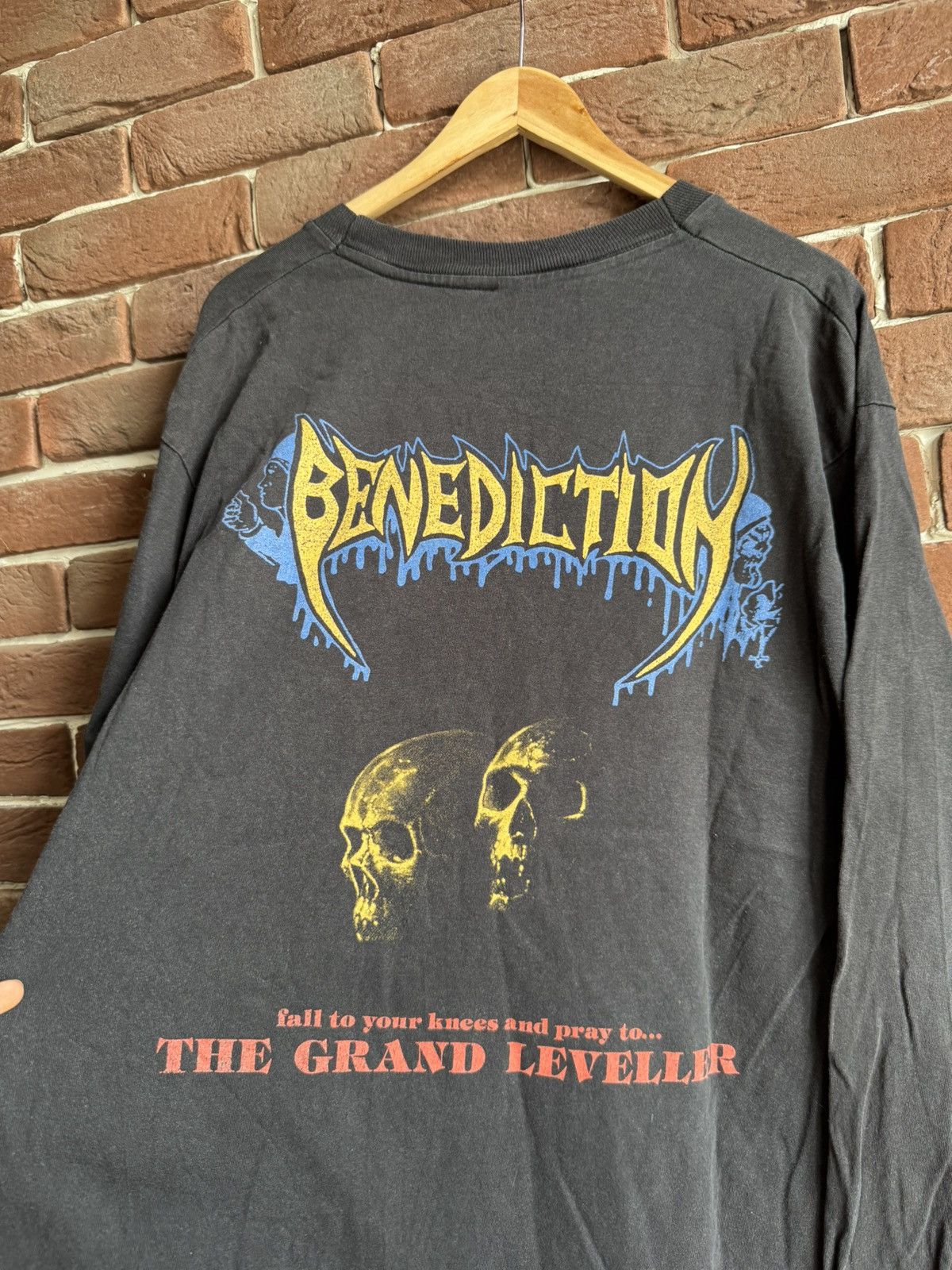 Band Tees Vintage 90s Benediction Grand Leveller Death Metal Band Tee Size US XL / EU 56 / 4 - 6 Thumbnail