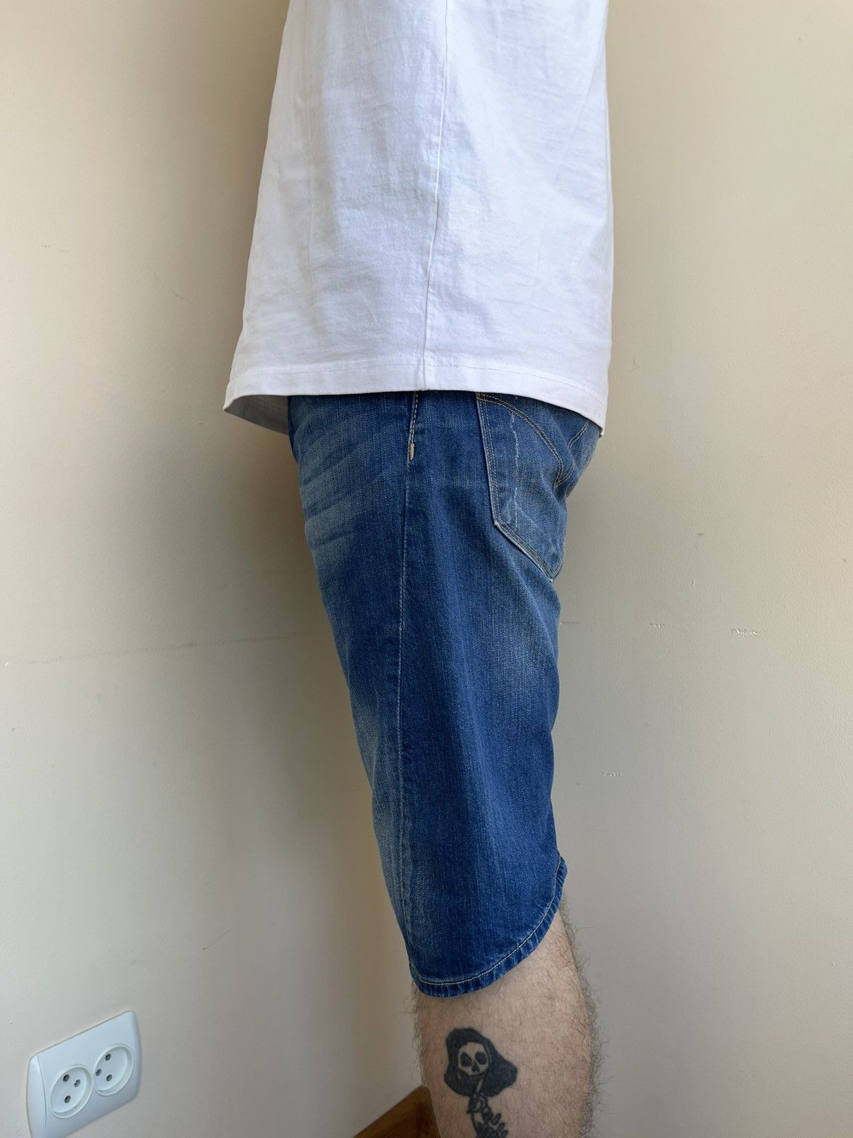 Levi's Engineered Jeans Twisted Seam Denim Shorts Vintage 2000s Size US 32 / EU 48 - 7 Thumbnail