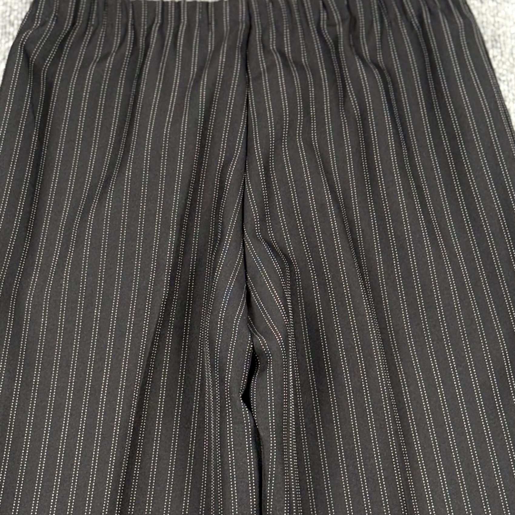 Vintage VINTAGE Pinstripe Dress Pants 10P Straight Elastic Waist Corpcore Office USA Women Pants 32in Waist 28in Inseam Size 32" / US 10 / IT 46 - 4 Thumbnail