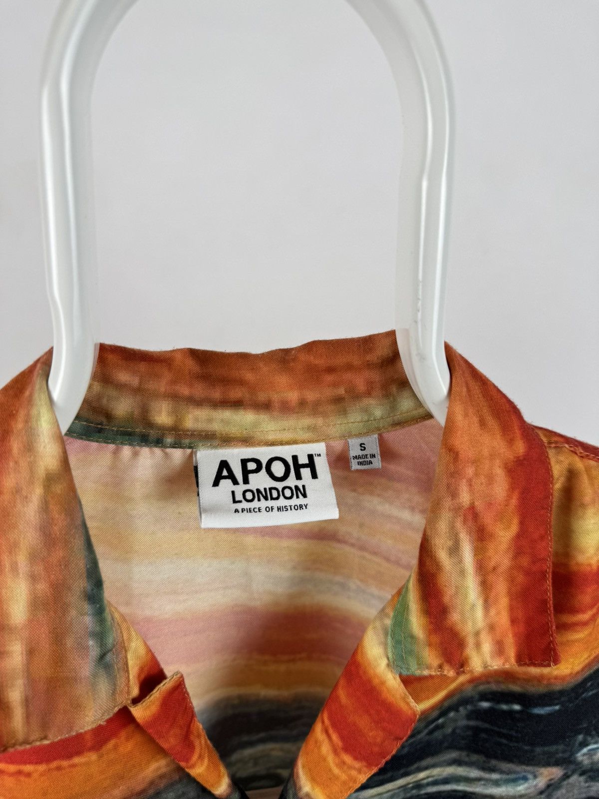 Vintage Apoh London Edvard Munch Scream Printed Short Sleeve Shirt Size US S / EU 44-46 / 1 - 3 Thumbnail