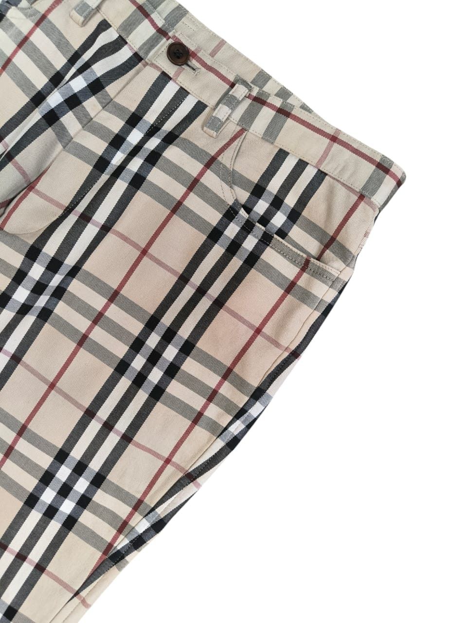Black Label × Burberry Rare nova check Pants Burberry Black Labels Velvet Lining Size 29" - 6 Thumbnail