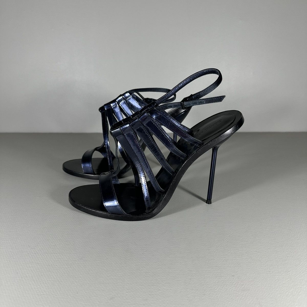 Giorgio Armani Runway Giorgio Armani S/S 17 Leather Heels Size US 7.5 / IT 37.5 - 1 Thumbnail