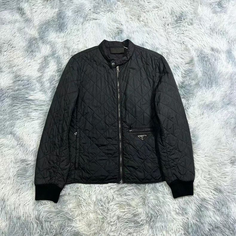 Prada Prada Logo Quilted Cotton Jacket - dmc Size US M / EU 48-50 / 2 - 1 Thumbnail