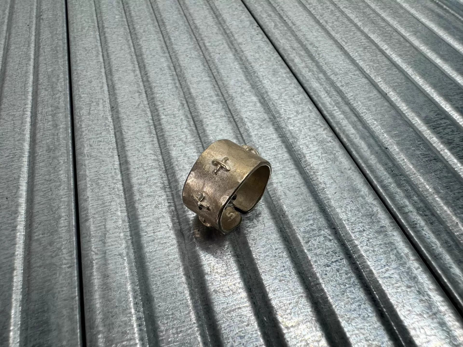 Ma+ maurizio amadei m.a+ 3D Cross Ring AG538 S New Size ONE SIZE - 2 Thumbnail