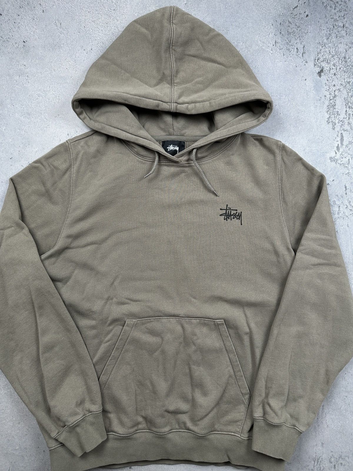 Stussy Stussy Classic Logo Hoodie Beige Streetwear Essential Y2K Size US S / EU 44-46 / 1 - 9 Thumbnail