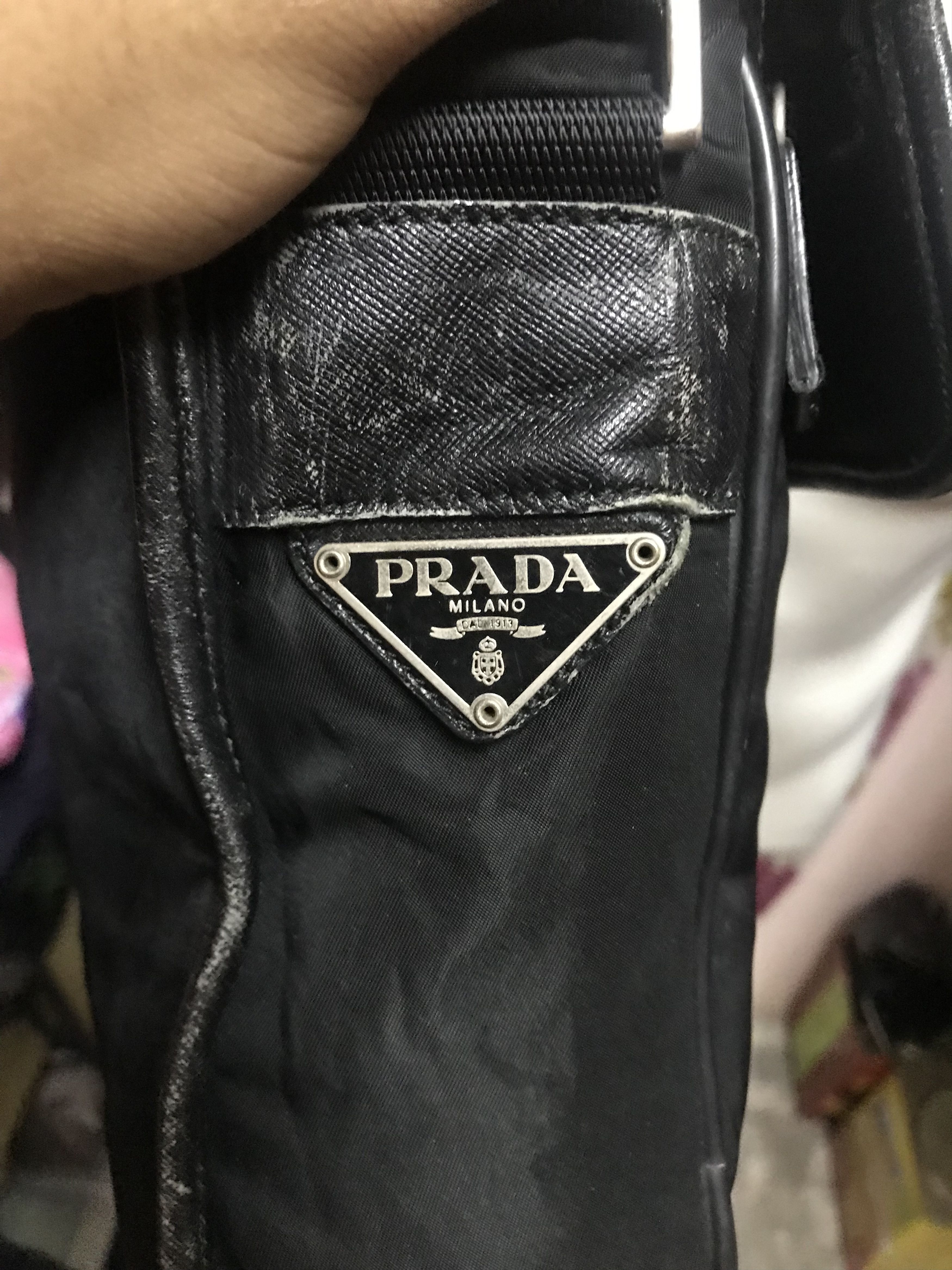 Prada Vintage Prada Black Shoulder Size ONE SIZE - 9 Thumbnail