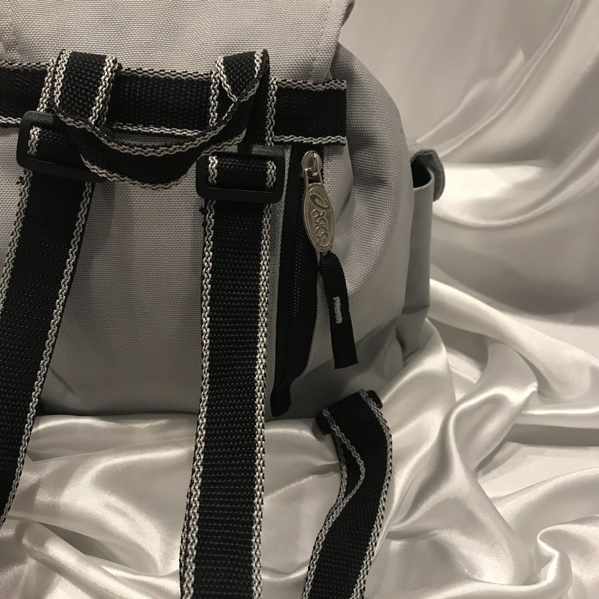Asics × Vintage vintage backpack Asics gray with logo small Size ONE SIZE - 6 Thumbnail