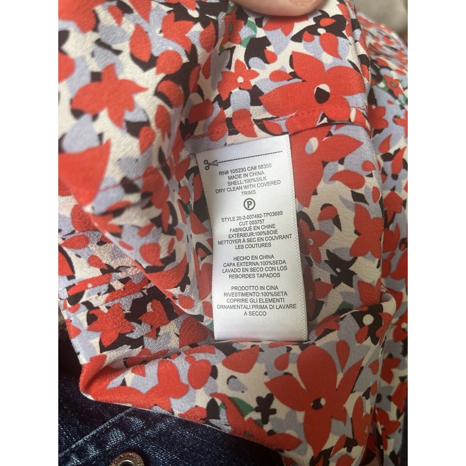 Equipment Women’s Equipment Sleeveless Top Silk Floral Red Size Small Size S / US 4 / IT 40 - 5 Thumbnail