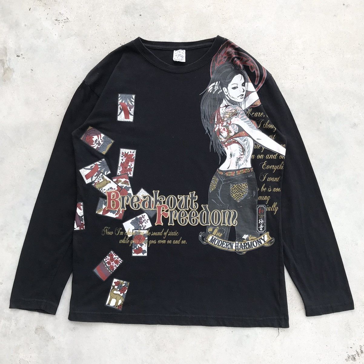 Karakuri Tamashii 2000's Karakuri Tamashii “ Yakuza “ Inspired L/S T-Shirt Size US M / EU 48-50 / 2 - 1 Thumbnail