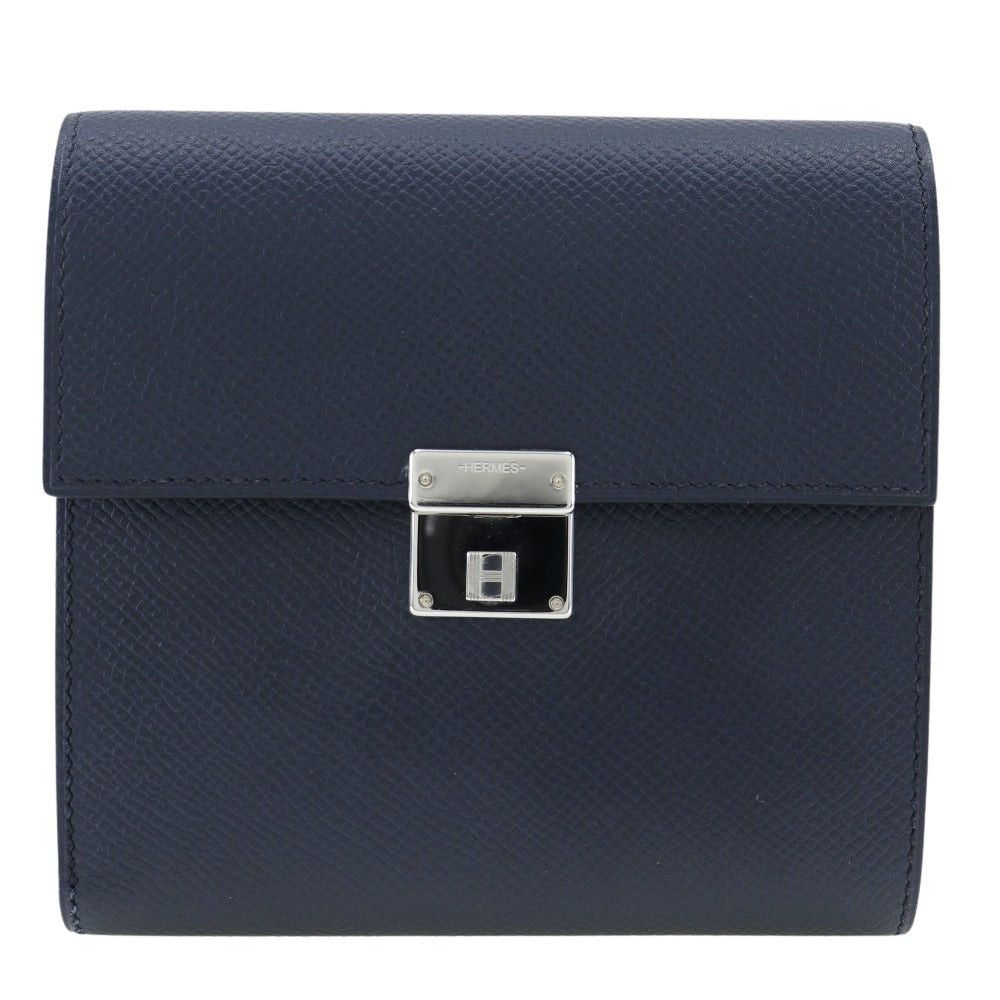 image of Hermes Clic 12 Wallet in Black, Women's