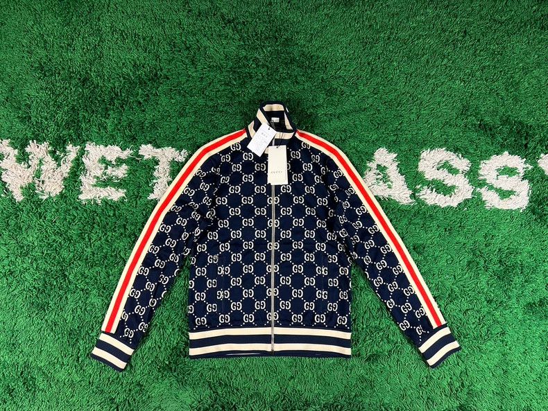 Gucci Red Blue Logo Jacket Size Small - dmc