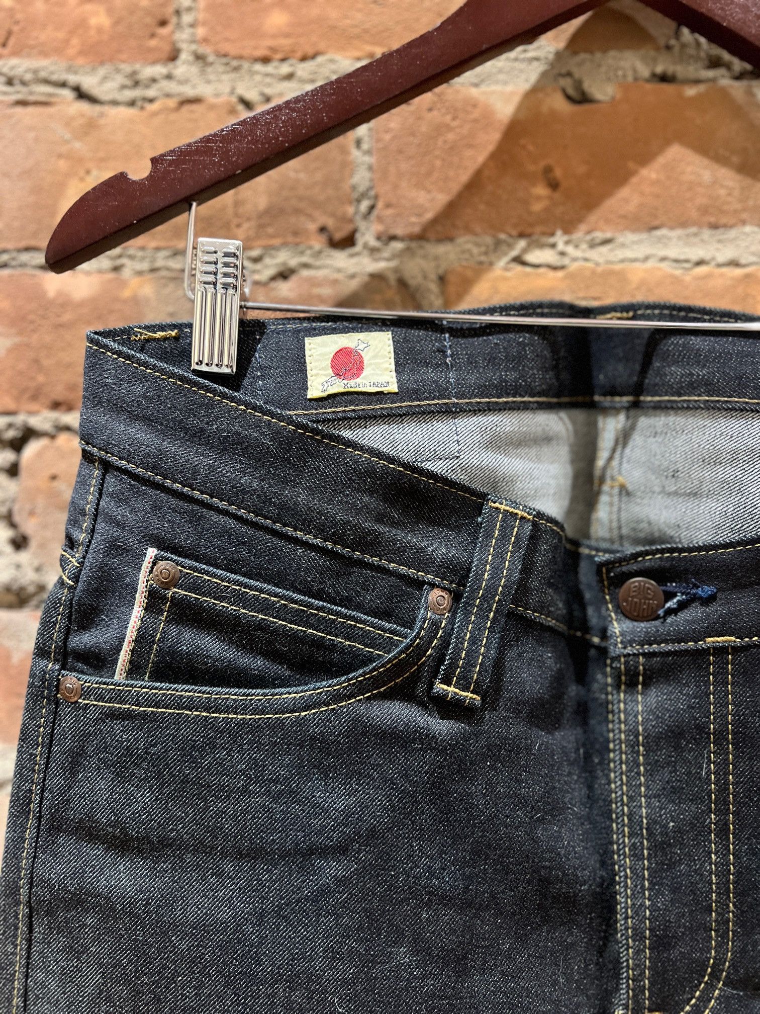 Big John Big John M107F Raw Stretch Selvedge Denim Size US 33 - 6 Thumbnail