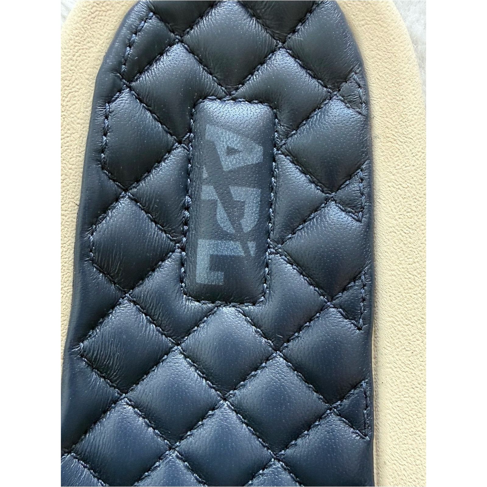 APL NEW!!! APL women leather slides dark navy size 6 US 195$ Size US 6 / IT 36 - 3 Thumbnail