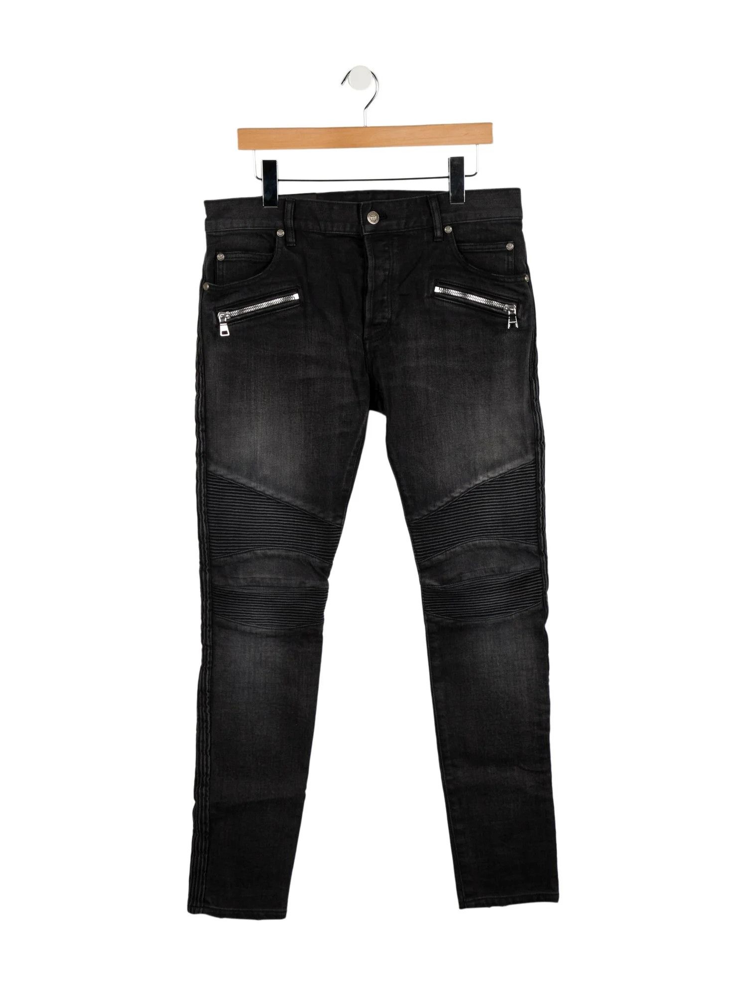 Balmain o1w1db10624 Jeans in Black Size US 30 / EU 46 - 1 Thumbnail