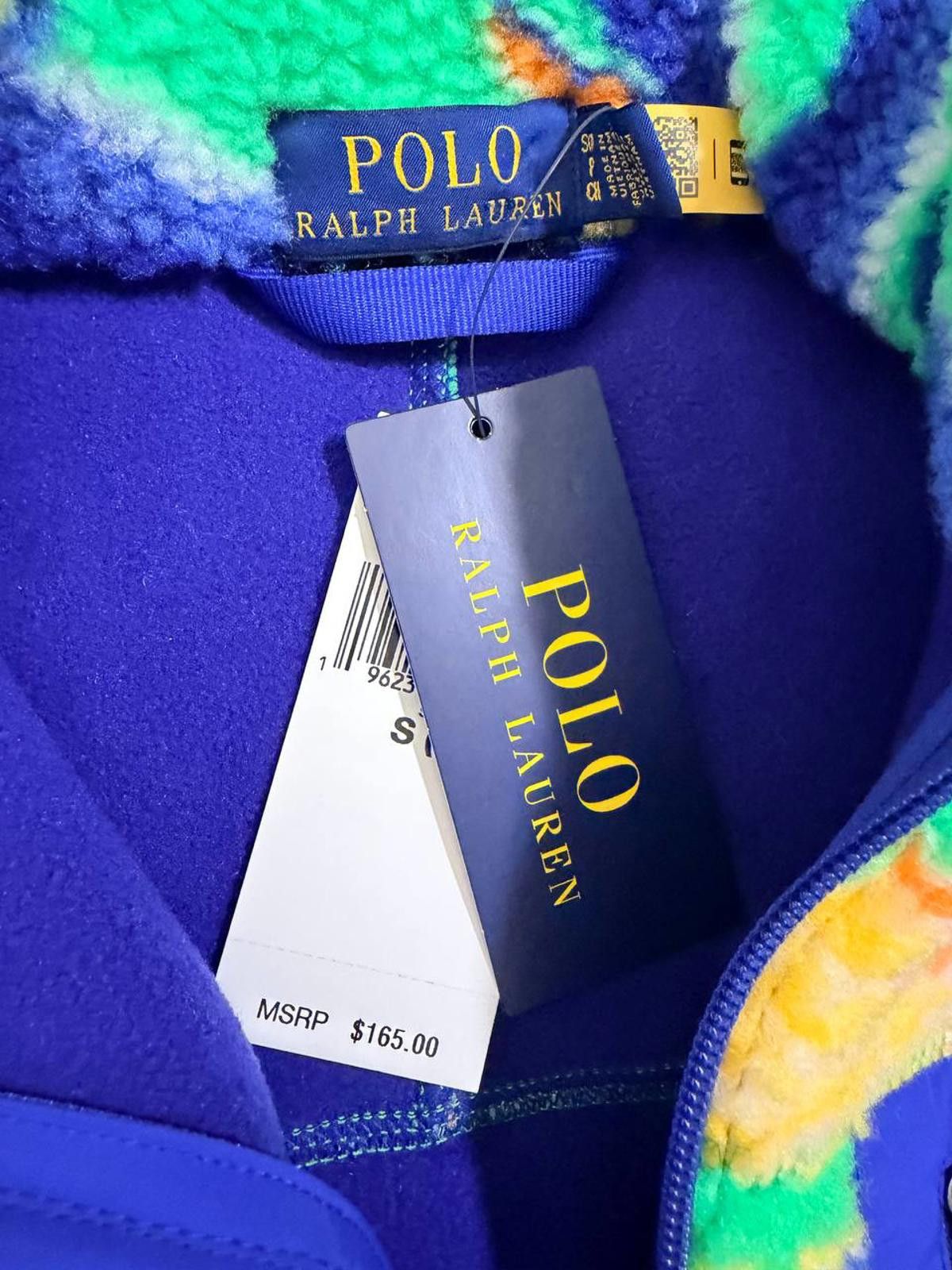Polo Ralph Lauren Polo Ralph Lauren High-Pile Jacket – Green/Blue – Boys Small Size US S / EU 44-46 / 1 - 2 Thumbnail
