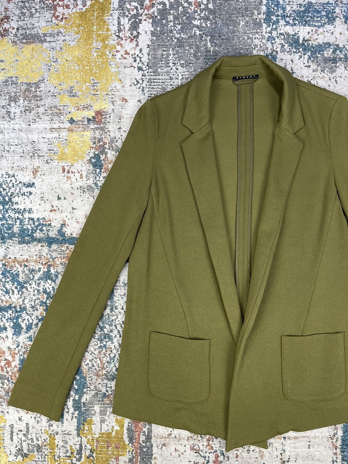 Sisley Kansai Yamamoto Sisley Open Front Light Blazer Size XS / US 0-2 / IT 36-38 - 2 Thumbnail