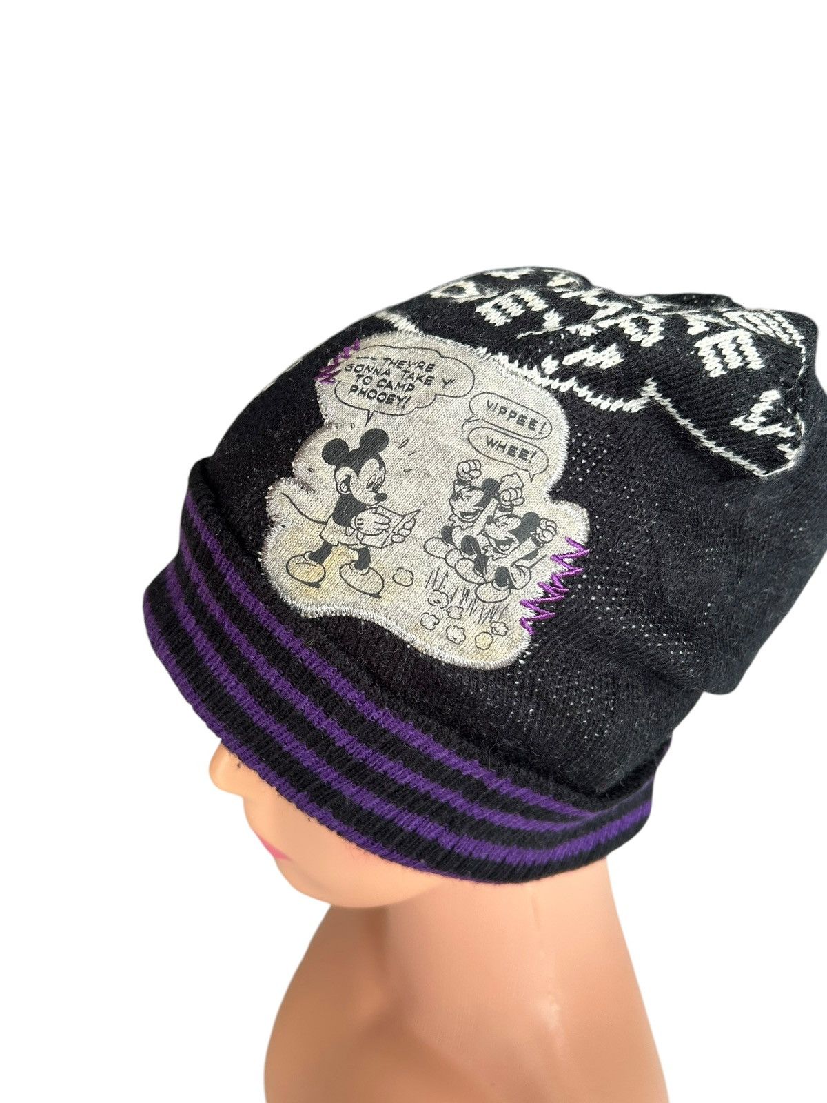 Kapital Vintage Mickey Mouse Distressed Beanie Hats Size ONE SIZE - 10 Thumbnail