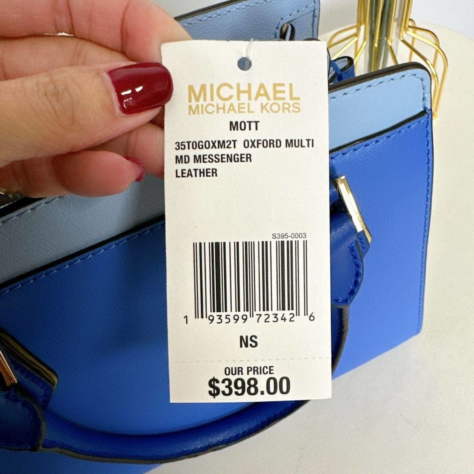 Michael Kors Michael Kors Mott Crossbody Messenger Bag IN OXFORD MULTI Size ONE SIZE - 6 Thumbnail