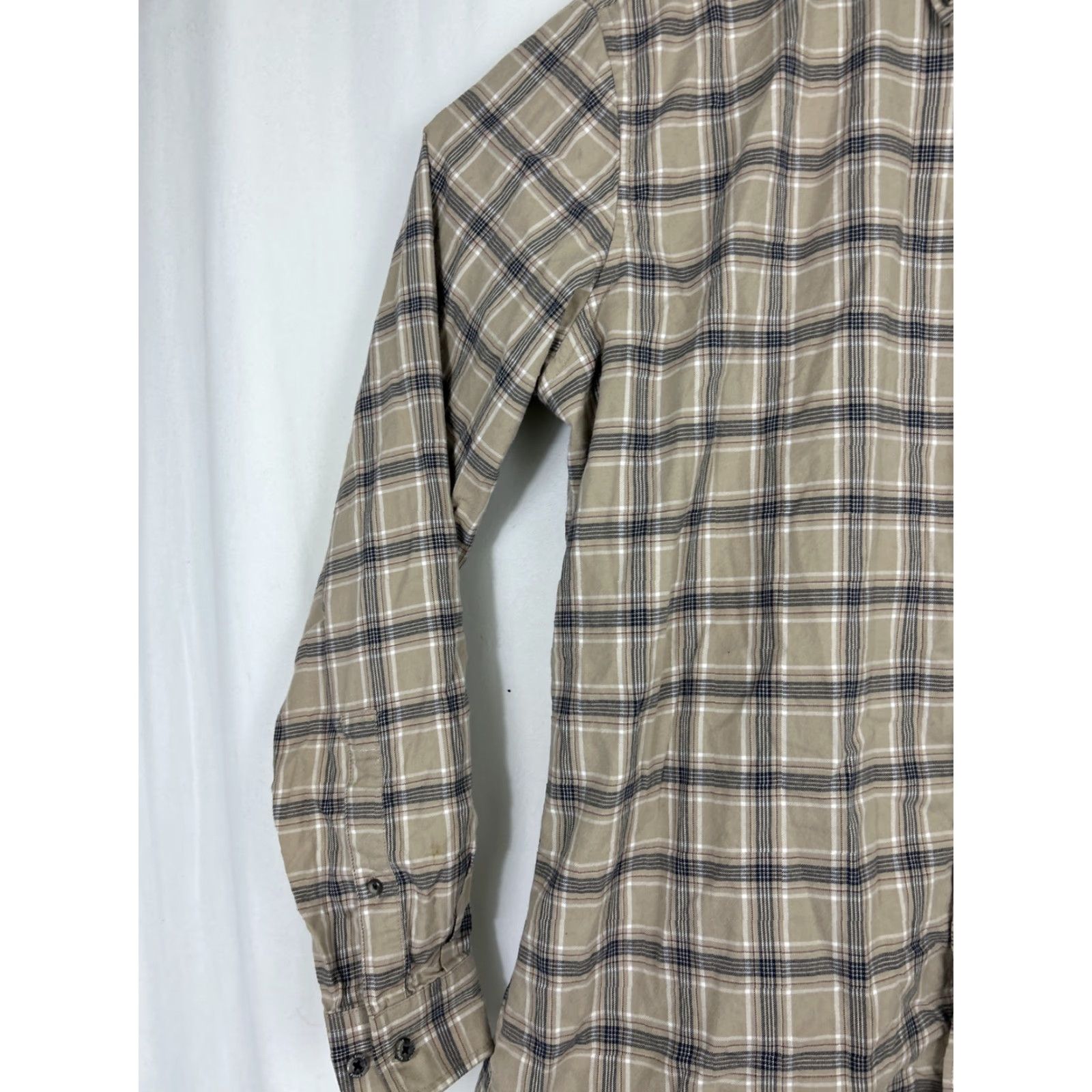 Eddie Bauer Eddie Bauer Mens Large Tall Long Sleeve Button-Down Shirt Plaid Brown LS Relaxed Mens, L Tall, Brown, Eddie Bauer Shirt Size US L / EU 52-54 / 3 - 2 Thumbnail