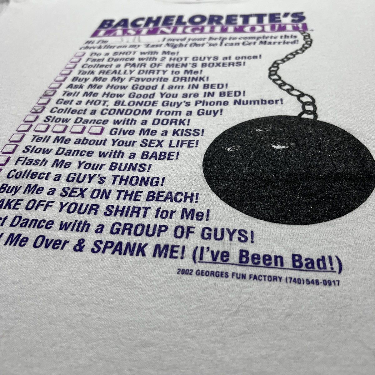Vintage Y2K Bachelorette's Last Night Out Funny Humor Tee XL Graphic Size US XL / EU 56 / 4 - 3 Thumbnail